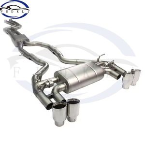 Sistema de escape Catback de acero inoxidable para BMW <span class=keywords><strong>M2</strong></span> Competition M2C F87 <span class=keywords><strong>2018</strong></span> + silenciador de tubo de escape mejora el rendimiento y el sonido - Product Image 2