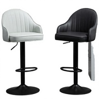 Meubles de salle à manger modernes, tabourets de bar en cuir pas chers pour l'extérieur, tabourets de bar pivotants commerciaux
