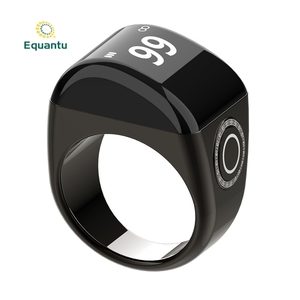 Anneau intelligent QB702 en alliage de <span class=keywords><strong>zinc</strong></span> AMOLED, contrôlé par application, avec compteur, alarme, surveillance du sommeil, compatible iOS, IP68, pour musulmans - Product Image 5