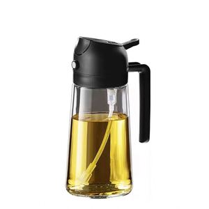 Nouvelle Arrivée 2025 – Pot à Huile 2-en-1 de 470 ml : Vaporisateur et Verseur Intégrés pour Huile d'Olive – Vente Chaude - Product Image 2