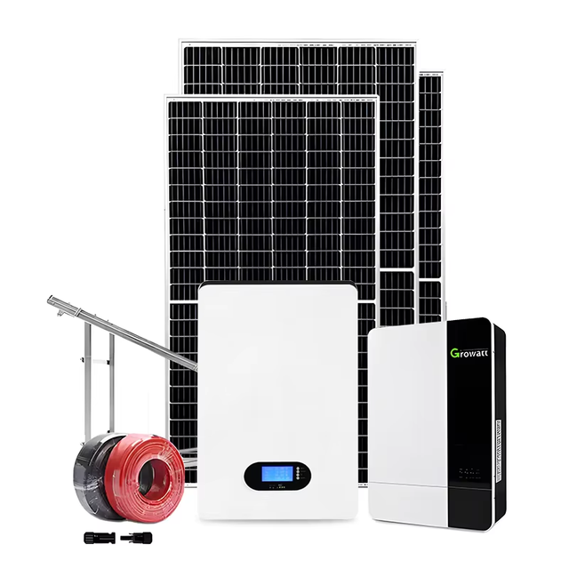3kw to 30kw Complete Grid Solar Power System Kit Monocrystalline Silicon Solar Panel 20kw Whole House Energy Conversion System