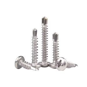 Stainless Steel Phillips Head Self Drilling <b>Screw</b> Round Head Metric Grade 8 Zinc Plated For Metal General Industry - Product Image 1