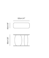 Idao conception de console en bois inoxydable noyer vente en gros