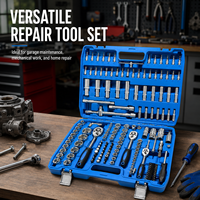 Ensemble d'outils de réparation automobile pour usage industriel et domestique, kit de clés à douilles, outils à main pour l'entretien des voitures