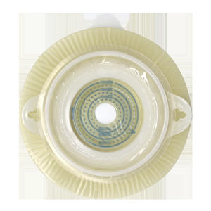 Plaque de base pour poche stomique Hdl-Hendry 4301, qualité médicale, transparente, ajustement à la taille, 5 unités avec guide de mesure - Product Image 1