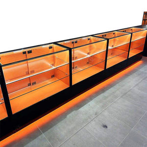 Espositore <span class=keywords><strong>in</strong></span> Vetro a Forma di L per Tabaccheria, Mobile per Cassa, Organizzazione Prodotti e Area Vendite - Product Image 5