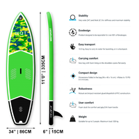 Planche de surf gonflable 2026, planche à pagaie SUP, accessoires de surf et de pêche, ensemble de planche à pagaie gonflable SUP