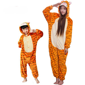 Adultos bebé franela niños animal <span class=keywords><strong>pijama</strong></span> burro unicornio cebra polvo <span class=keywords><strong>cerdo</strong></span> Panda <span class=keywords><strong>disfraz</strong></span> pijamas onesie - Product Image 5