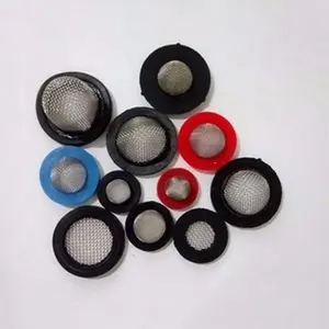 Customized 1 Inch 40 60 80 Mesh NBR EPDM Water Rubber Mesh Filter