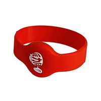 En venta 125Khz Serigrafía Electrónica Niños Adultos NFC RFID Pulsera de silicona Pulsera