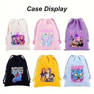 Bolsas de Almacenamiento Reutilizables de Algodón con Cordón, Portátiles para Viaje, con Impresión de Logotipo, Venta al Por Mayor de Fábrica - Product Image 5