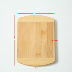 Tabla de cortar de bambú de 160x250 mm con asa para uso en la cocina - Product Image 2