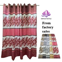 Rideau en tissu de bambou de haute qualité de 2,8 m avec motif jacquard imprimé poussière d'or, revêtement PVC, décoration de fenêtre personnalisée