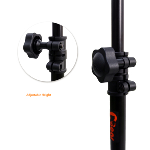 Soporte de Micrófono Profesional K-106B, Negro, Ajustable, de Metal y Goma, Altura de 80-128 cm, para Sentarse y Estar de Pie - Product Image 6