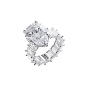 Anillo de Zirconio con Forma de Gota de Agua, Anillo de Amor para Mujer, Accesorios Populares - Product Image 4
