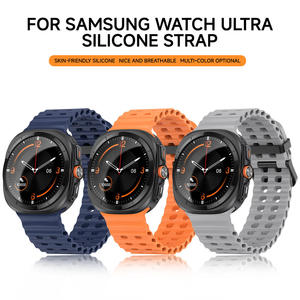 Correa de silicona para <span class=keywords><strong>Samsung</strong></span> para Galaxy <span class=keywords><strong>Watch</strong></span> Ultra 47mm Correa deportiva suave de lujo correa de pulsera para hombres <span class=keywords><strong>reloj</strong></span> de <span class=keywords><strong>mujer</strong></span> Ultra 47mm - Product Image 4