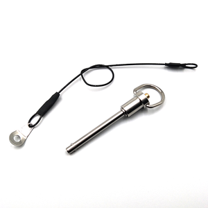 18-8 <span class=keywords><strong>acciaio</strong></span> INOX AISI304 AISI316 INOX perno di fermo con la posizione dell'anello diviso blocco a sfera a sgancio rapido perni 10x40mm - Product Image 1