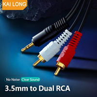 Câble vidéo pour écran d'ordinateur portable audio Hifi Av Europe 6/7/8 lignes CC Oscm pour RCA Aux 3,5 mm Pologne Slovaquie Allemagne Egygold Câble séparateur