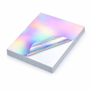 Étiquette <span class=keywords><strong>autocollante</strong></span> <span class=keywords><strong>transparente</strong></span> en papier PET imprimable au <span class=keywords><strong>laser</strong></span> et à jet d'encre, résistante au lavage de la vaisselle, format <span class=keywords><strong>A4</strong></span>, vierge - Product Image 1