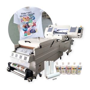 Imprimante à jet d'encre automatique pour t-shirts de 60 cm avec 2/4 têtes d'impression et agitateur de poudre DTF pour l'impression de vêtements - Product Image 3