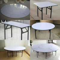 Ensemble de table et chaises pliantes modernes en plastique pour l'extérieur, 6 pieds/8 pieds, en matériau HDPE pliable, idéal pour les fêtes, les mariages, les événements en plein air