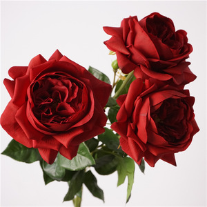 Rosas Artificiales de Tacto Real, Rosas Falsas de Alta Simulación, Flores Rojas, Decoraciones para Bodas y San Valentín - Product Image 4