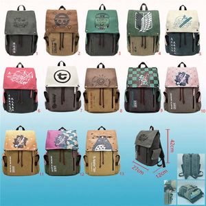 13 Styles Kimetsu No Yaiba Kyojin Anime <b>Backpack</b> Teenagers Student's School Bag Schoolbag - Product Image 6