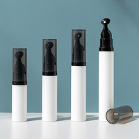 Flacons de crème pour les yeux cosmétiques personnalisés de luxe en PP avec pompe sans air, 5 ml, 7,5 ml, 10 ml, 15 ml