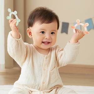 Mordedor de Silicona de Grado Alimenticio, Libre de BPA, Suave, Unisex, para Bebés, con Forma de Elefante, Juguete para Masticar - Product Image 6