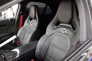 Para mercedes-benz A45 CLA45 W176 W177 AMG Recaro <span class=keywords><strong>asientos</strong></span> <span class=keywords><strong>de</strong></span> cubo <span class=keywords><strong>de</strong></span> cuero negro <span class=keywords><strong>asientos</strong></span> delanteros <span class=keywords><strong>de</strong></span> doble fila con calefacción (costura roja) - Product Image 4