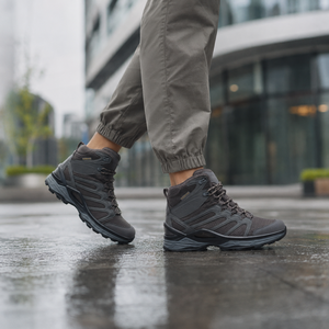 All Terrain High Cut Outdoor Boots Men Ankle Protection Triple Density Traction Outsole Breathable Adventure Hiking Shoes - Product Image 2