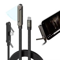 Cable de Carga Rápida PD de 240W, Tipo-C a Tipo-C, 1.5m, Transferencia de Datos de Alta Velocidad, Cargador Rápido de 5A/6A para Teléfono, Tableta, Portátil e Impresora