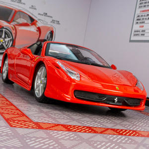 سيارات طراز دييكاست-Burago-Ferrary Spider مع سحب الصوت والضوء السوبر سيارة مزينة بنموذج من الألياف المزخرفة - Product Image 2