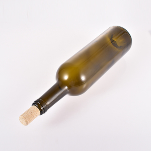 Bouteille en verre de vin rouge <span class=keywords><strong>bordeaux</strong></span> exquis de style classique 750ml 25oz avec bouchons pour cave - Product Image 6