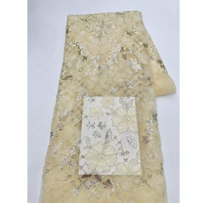 Tissu en dentelle guipure française au design moderne et écologique, personnalisé, vente en gros Chine, 5 yards, pour femmes matures - Product Image 1