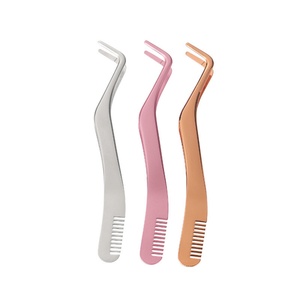 Pinzas para Extensión de Pestañas con Logotipo Personalizado Pinky Leem, Pinzas para Extensión de Pestañas de Volumen de Marca Privada, Aplicador Profesional de Pestañas - Product Image 6