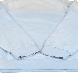 Custom Logo Men's <b>Vintage</b> Washed Crewneck <b>Sweatshirt</b> Light Blue Casual Streetwear Sweetwear - Product Image 5