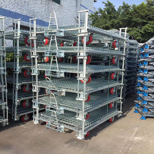 Hoogwaardige op maat gemaakte CNC-gefreesde roestvrijstalen vouwbare logistieke kooi-<span class=keywords><strong>trolley</strong></span> voor supermarkten met eenvoudige opslag en OEM-service - Product Image 6
