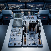 Simulateur de vol complet A320 : Cockpit, quadrant de commande, MCDU, FCU, EFIS – Équipement d'entraînement pour la maison et la formation