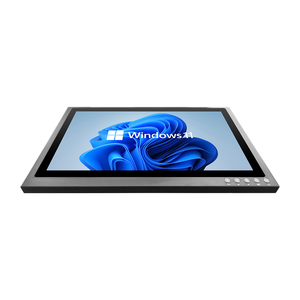 <span class=keywords><strong>27</strong></span> inç duvara monte siyah paslanmaz çelik tamamen su geçirmez IP67 ön panel düğmeleri 2 HD-MI dokunmatik ekran endüstriyel monitör - Product Image 4