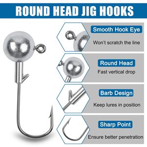 3.5g 5g 7g 10g 14g 20g Crappie Jig Heads Fishing Jig Head Hooks Freshwater Saltwater Fishing Jig Heads Set - Product Image 2