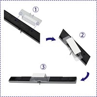 Barre de capteur pour Wii, barre de capteur de rayon infrarouge filaire de remplacement pour Console Nintendo Wii et Wii U