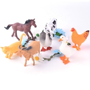 7PCS figurine di animali da fattoria giocattoli Set modello di animali selvatici in Pvc - Product Image 3