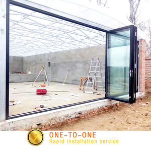 Portes pliantes en aluminium à rupture de pont <span class=keywords><strong>thermique</strong></span>, résistantes à l'eau et au vent, design moderne, garantie 3 ans, <span class=keywords><strong>meilleur</strong></span> prix - Product Image 4