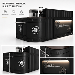 Bureau <span class=keywords><strong>de</strong></span> réception carré <span class=keywords><strong>en</strong></span> métal <span class=keywords><strong>de</strong></span> style industriel vintage <span class=keywords><strong>Comptoir</strong></span> <span class=keywords><strong>de</strong></span> caisse simple et moderne pour restaurant Bar Table <span class=keywords><strong>de</strong></span> coin pour magasin <span class=keywords><strong>de</strong></span> thé au lait - Product Image 5