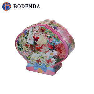 Vỏ hình tinplate lon đám cưới ngọt ngào kẹo <span class=keywords><strong>tin</strong></span> container kim loại <span class=keywords><strong>tin</strong></span> có thể sô cô la bánh kẹo hộp thiếc - Product Image 2