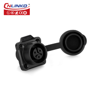 Cnlinko IP68 connecteur étanche fil câble prise prise M12 3 broches led lampe Circuit électronique connecteur métal plastique