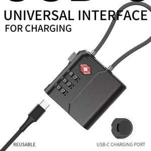 Nhiệm Vụ Nặng Nề 3 Chữ Số Kết Hợp Vị Trí Tracker Chống Trộm Ổ Khóa Tìm Hành Lý Của Tôi Vị Trí Tsa Ổ Khóa - Product Image 4