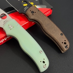 Cuchillo Plegable SPY C229 con Hoja S30V y Mango G10/Flax, Cuchillo Táctico de Supervivencia para Campismo, Caza y Pesca - Product Image 3