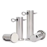 Penjepit Cincin Baja Tahan Karat 304 Finishing Mengkilap Diameter Kepala 5mm Penjepit Cotter Pin Berbahu Pengikat Cincin Terbelah Klip Mobil Elastis